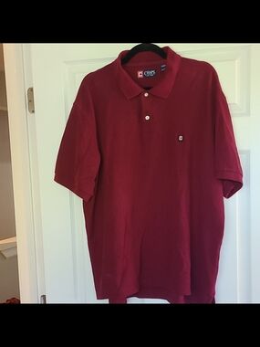 Chaps Men’s Burgundy Short-Sleeve Polo